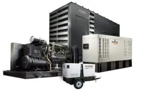 alt: Irvine, CA generator installation with various backup power models